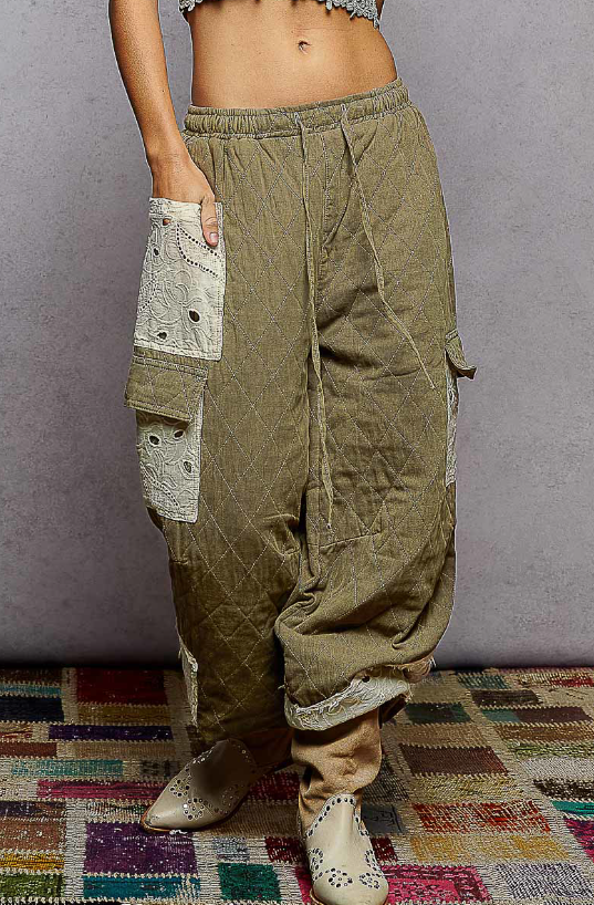 Quilted Cargo Pants *Final Sale*