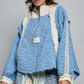 Blue Quilted Pullover Jacket *Final Sale*