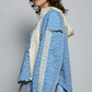 Blue Quilted Pullover Jacket *Final Sale*