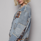 Flannel Mix Denim Jacket *Final Sale*