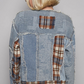 Flannel Mix Denim Jacket *Final Sale*