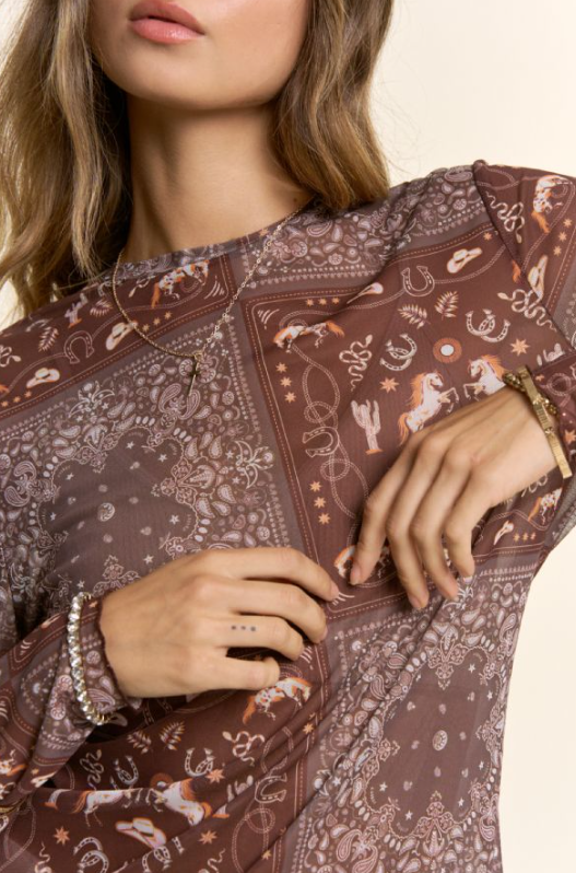 Wild West Mesh Top