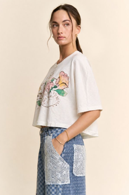 Beautee Butterfly Graphic Tee