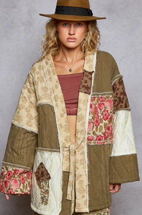 Earthy Patchwork Jacket *Final Sale*