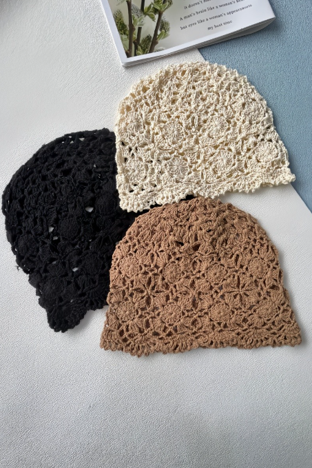 Scalloped Crochet Beanies
