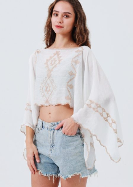 Sundance Embroidered Top