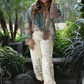 Peace and Love Jeans -Parchment