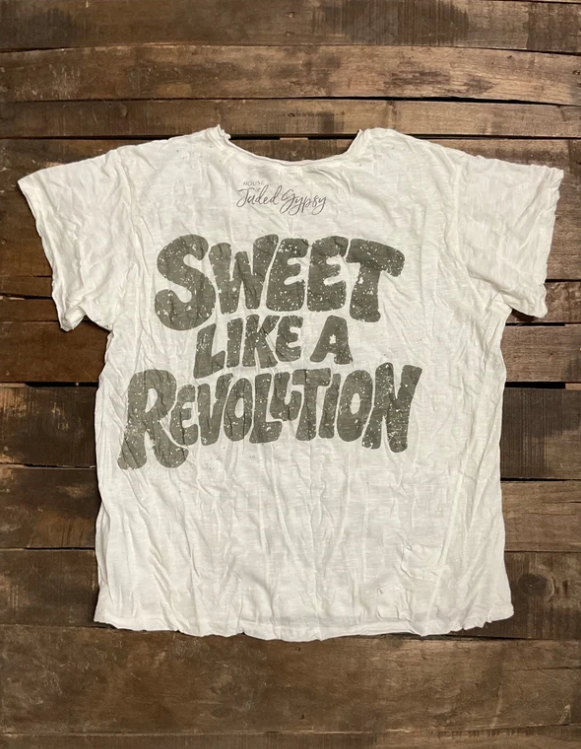 Worn and Weathered Tee - Eat Cake