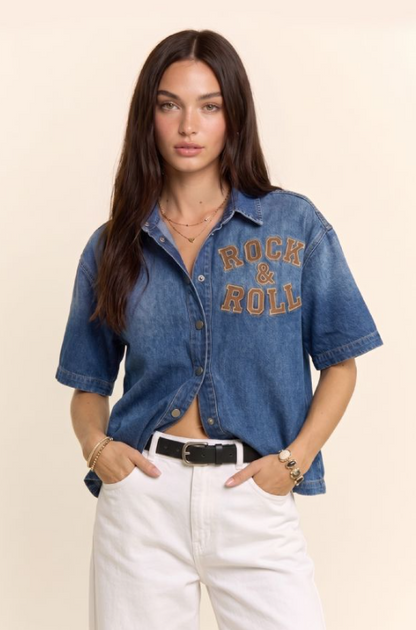 Rock & Roll Denim Top