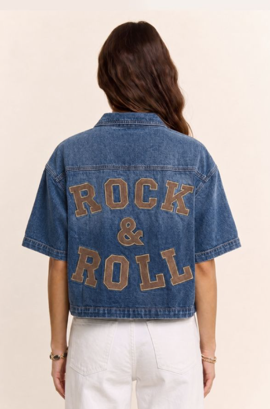Rock & Roll Denim Top