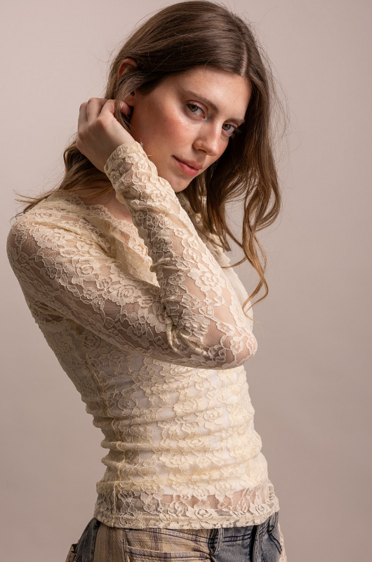 Long Sleeve Lace Tops
