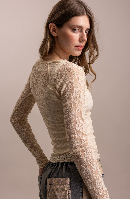 Long Sleeve Lace Tops