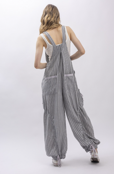 Easy Breezy Striped Overalls