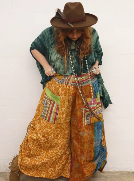 Kantha Butterfly Pants
