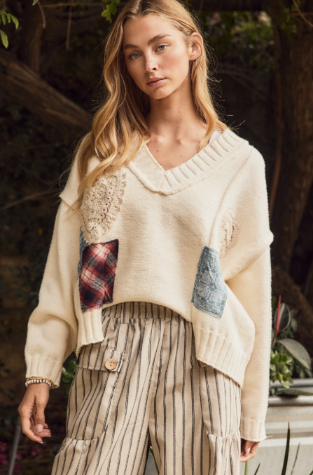 Freehand Patch Sweater