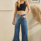Two Tone Zipper Jeans *Final Sale*