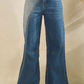 Two Tone Zipper Jeans *Final Sale*