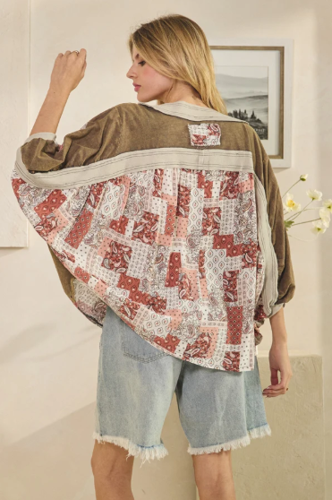 Criss Cross Patchwork Tops *Final Sale*