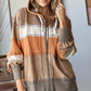 Waffle Stripe Zip Hoodie *Final Sale*