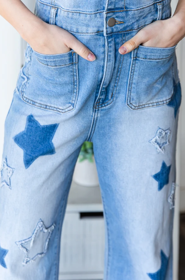 Denim Star Jumpsuit *Final Sale*