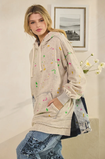 Paint Splatter Hoodie *Final Sale*