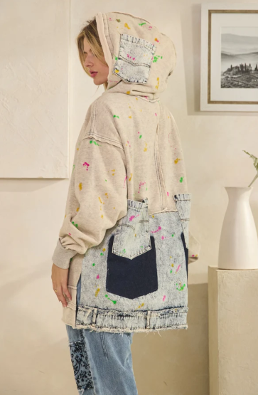 Paint Splatter Hoodie *Final Sale*