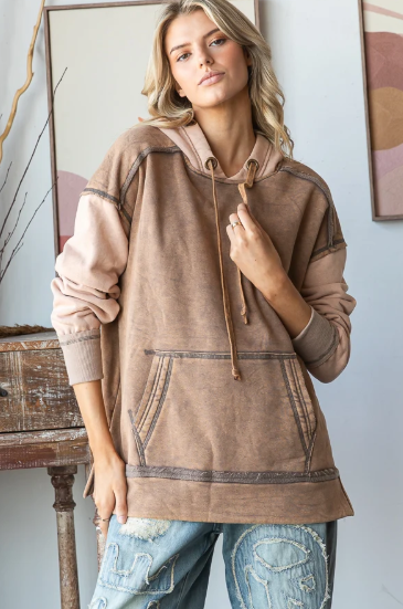 Grommet Drawstring Hoodie *Final Sale*