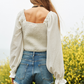 Ivory Front Tie Top *Final Sale*