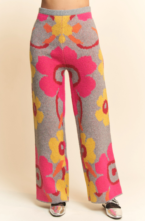 Flower Knit Pants