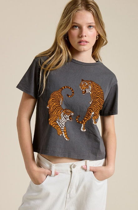 Tiger Yin Yang Graphic Tees