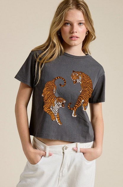 Tiger Yin Yang Graphic Tees