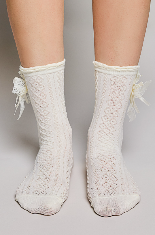 Bows & Pearls Socks