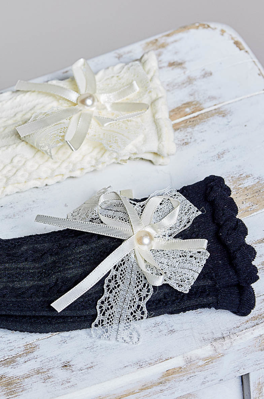 Bows & Pearls Socks