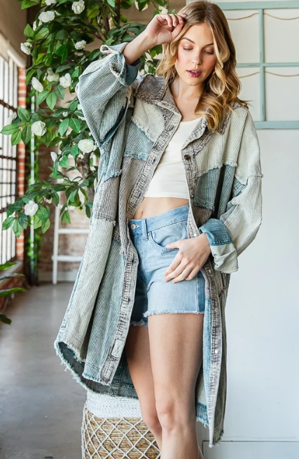 Colorblock Corduroy Jackets *Final Sale*