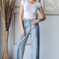 Frayed Panel Jeans *Final Sale*