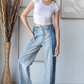 Frayed Panel Jeans *Final Sale*