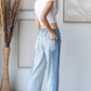 Frayed Panel Jeans *Final Sale*