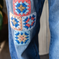 Crochet Patch Jeans *Final Sale*