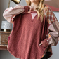 Burgundy Plaid Mix Top *Final Sale*