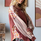 Burgundy Plaid Mix Top *Final Sale*