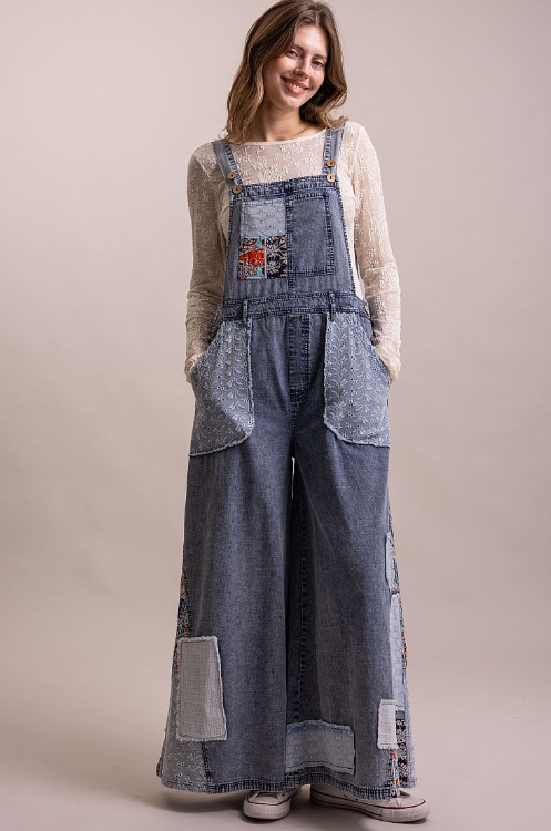 Sunday Market Patchwork Overalls