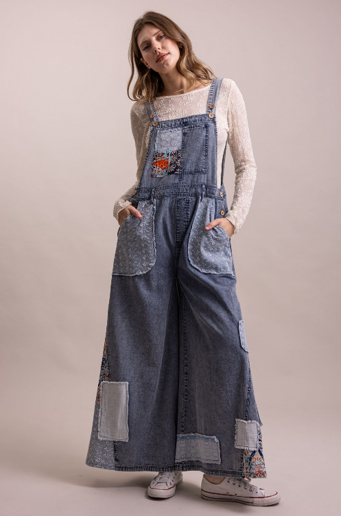 Sunday Market Patchwork Overalls