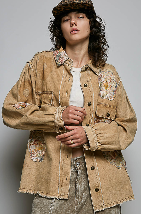 Flower Patch Denim Jackets *Final Sale*