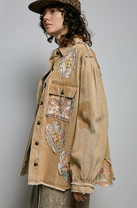 Flower Patch Denim Jackets *Final Sale*