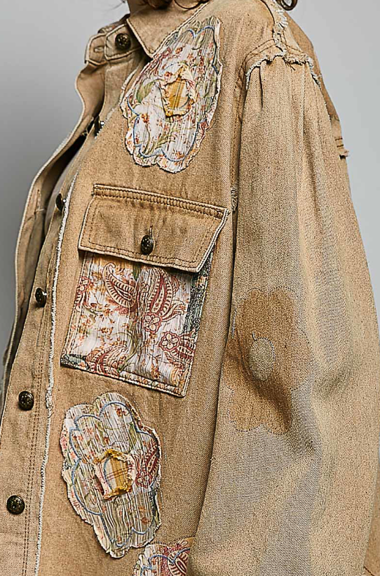 Flower Patch Denim Jackets *Final Sale*