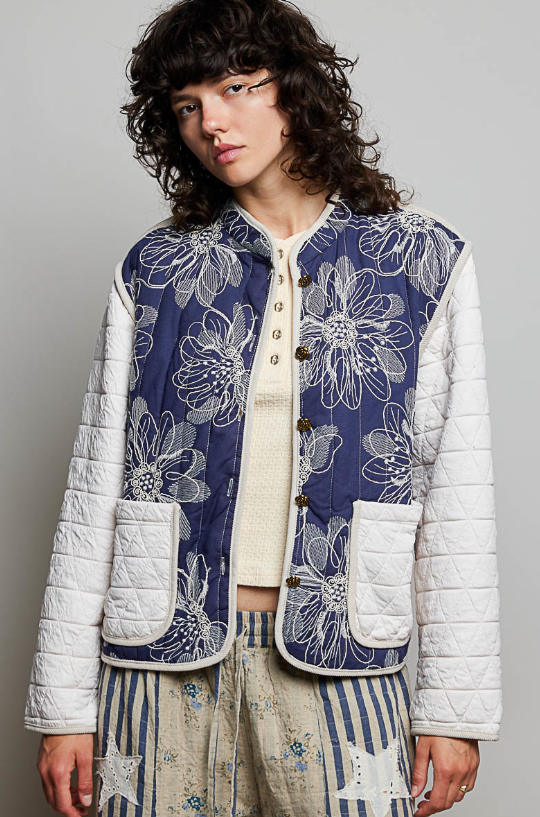 Floral Quilted Jacket *Final Sale*