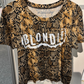 Blondie Snakeskin Graphic Tee
