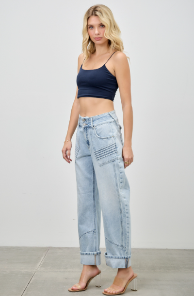 Saige Denim Barrel Jeans