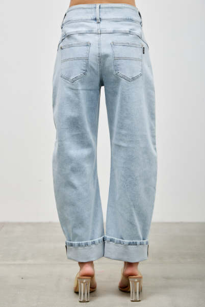Saige Denim Barrel Jeans