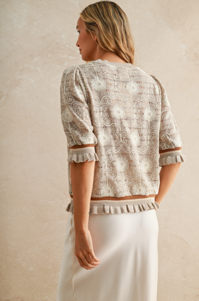 Sweet Memories Embroidered Top
